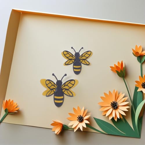 Vinilos Decorativos 3D Abejas Negro y Dorado Set 12 miniatura 5