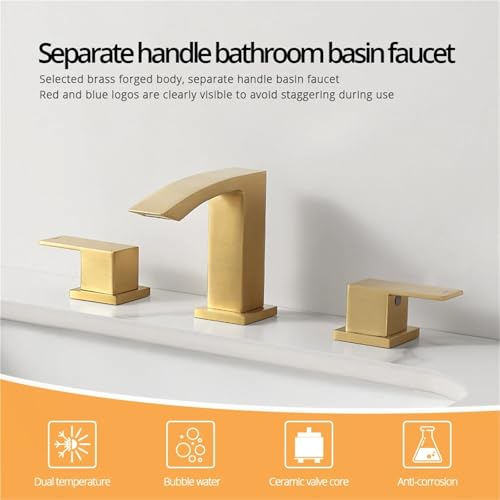 Robinet de lavabo anti-brûlure à double commande pour eau chaude et froide