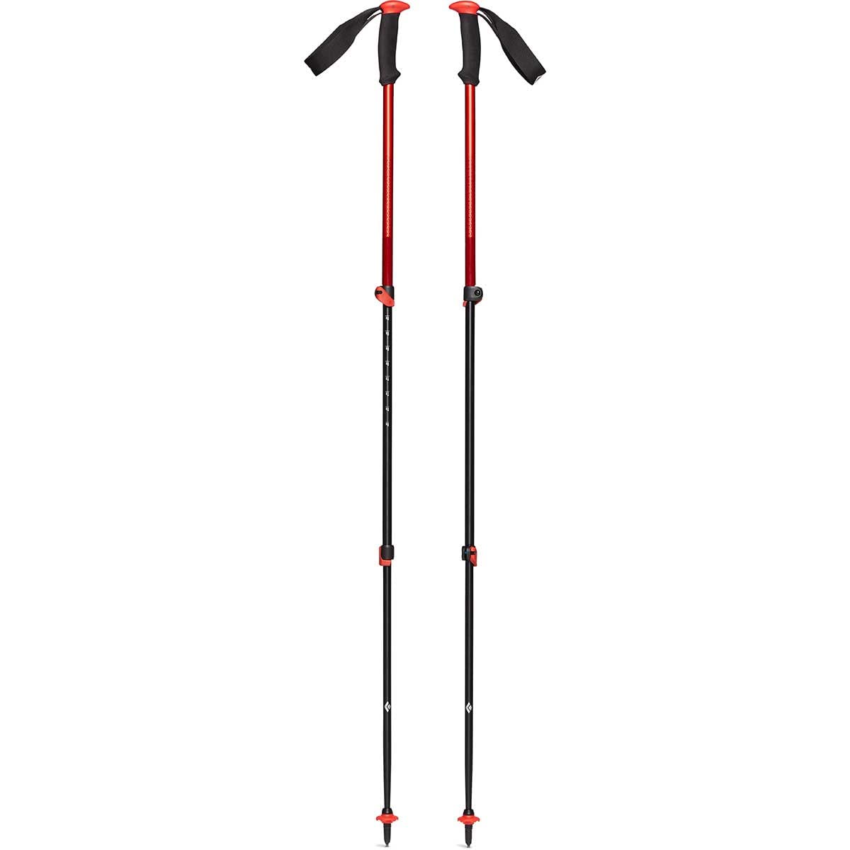 BLACK DIAMOND Trail Sport Trekking Poles, Two Lightweight Collapsible Aluminum Hiking Sticks with FlickLock Easy Adjustability for Hiking, Trekking, Backpacking, Walking, Camping, Travel