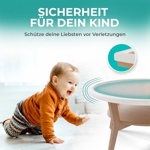 SafeMate Kantenschutz Baby aus Schaumstoff – 6m Tischkantenschutz & 10x Eckenschutz – Tischecken Kindersicherung… – Ansicht 3