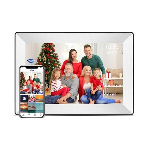 Uhale Digital Picture Frame WiFi 10.1inch 1280×800 IPS HD Color Touch Screen Digital Photo Frame Built-in 16GB Storage Free Share Photos and Videos Through Uhale app Anytime Anywhere-Best Gift