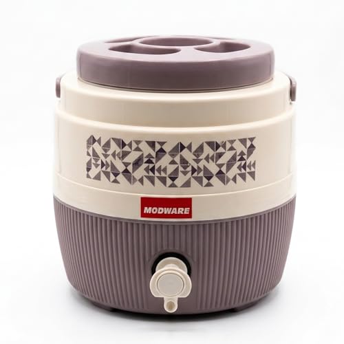 Image of MODWARE Kool Marina Insulated Plastic Water Jug, 6 litres, Food Grade, BPA Free, Easy to Carry (Purple, 6000)