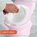 Summer Infant My Size Potty with Transition Ring & Storage, Pink -Realistic Potty Training Toilet-Features Interactive Toilet Handle, Removable Potty Topper and Pot, Wipe Compartment and Splash Guard