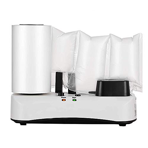 AOPARTS Air Pillow Machine,110V Air Packing Machine,Air Cushion Machine,Air Bubble Machine with 100m Free Test Air Cushion Film,Heating Fast 86-95 inch/min Inflation Speed(QPJ-M)