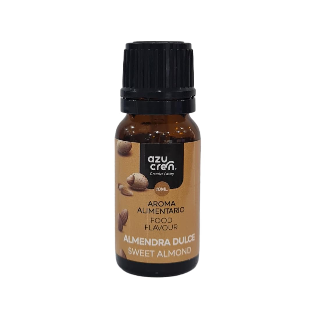 zucren - Saborizante para Repostería - Aporta Aroma y Sabor a tus Tartas, Bizcochos y Galletas -10 ML (Almendra Dulce)