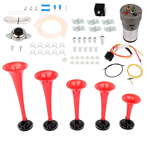 super loud Horn Kit Dixie Horn Dixie Musical Air Horn for Any 12V Vehicles Trucks Lorrys Trains Boats Cars Vans Kit