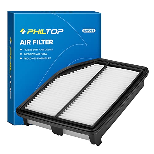 Image of PHILTOP CA11258 Engine Air Filter for Honda CR-V CRV 2012-2014 | Improves Engine Performance, Engine Protection, Durable Pleated Construction, Maintains Clean Air Intake, OEM Fit