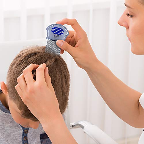 Trendy Lice Comb [Pack Of 3]-1 Fine Metal-2 Double Sided Plastic - Head Lice, Dandruff, Eggs And Nits Treatment Kit - Perfect For Thick Hair Lice #TOP4