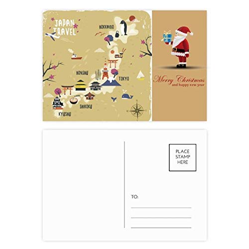 Cartes de voyage japonaises pour changer des vœux de Noël banals