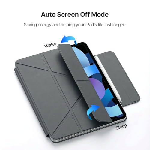 Calyx iPad Air/Pro Case 11Inch 12.9Inch Magnetic Folio with 5 Stand Modes, Auto Sleep/Wake, Vertical Stand, Slim Fit Compatible with iPad Air 7/6th Gen, iPad Pro 6/5/4/3th Gen (Sky Blue, 10.9/11.0") by CALYX - Used condition - Image 6
