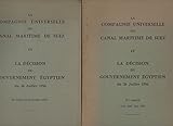  La compagnie universelle du canal maritime de suez et la décision du gouvernement egyptien du 26 juillet 1956.
