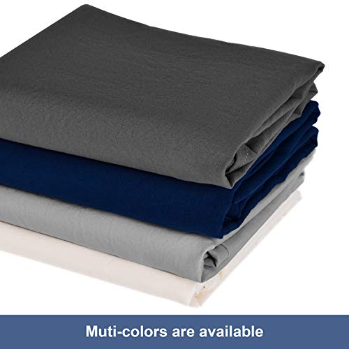 Bed Pillow Cover Standard Pillowcases - 2 Pack Washed Microfiber Bed Pillow Cases, Anti Wrinkle/Fade/Stain, Envelope Closure Pillowcases, 20" X 26", Dark Blue #TOP6