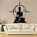 Decalcomania da parete per yoga, Buddha, chakra, mandala, chakra, meditazione, yoga, decorazione in vinile, per soggiorno, decorazione murale, 30 x 32 cm
