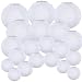 Supla 20 Pack Chinese White Paper Lantern Hanging Paper Lanterns White Round Paper Lanterns 4" 6" 8" 10" 12" White Hanging Lanterns Wedding Party Decorations