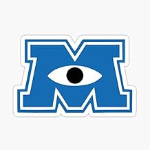 Monsters Inc Logo Sticker - Graphic for Auto, Wall, Laptop, Cell, Truck - Windows, Cars