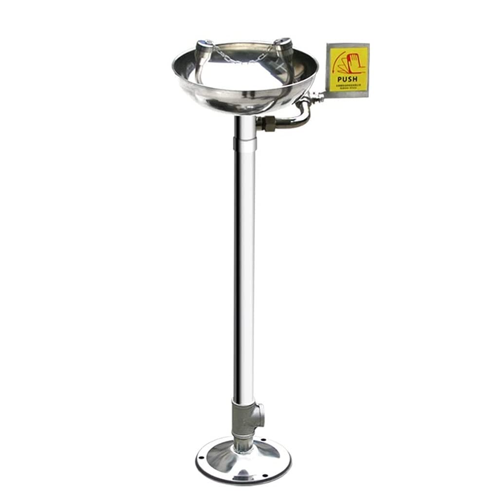 LIRONGXILY Eye Wash Station Eyewash Station Emergency Spray Eyewash for Laboratory, Double Nozzle Vertical Eye Wash Station, Gentle Flow Water, for Power Station Chemical Eye Wash Kit