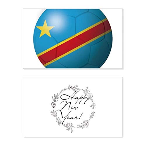Tarjeta del Congo de Año Nuevo para decorar el hogar y felicitar a los seres queridos