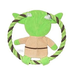 Star Wars for Pets Plush Yoda Rope Frisbee Dog Toy | Green Fetch Toys for Dogs | Plush Dog Toy Chew Dog Toy Squeaky Dog Toy Officially Licensed from Star Wars  Cucciolini Doodles Star wars for pets plush yoda rope frisbee dog toy | green fetch toys for dogs | plush dog toy chew dog toy squeaky dog toy officially licensed from star wars   cucciolini doodles