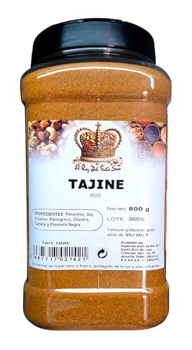 Tajine Rojo 800 gr - Sabor Marroqui tradicional - Preparado de Especias para Tajine - El Rey del Fruto Seco