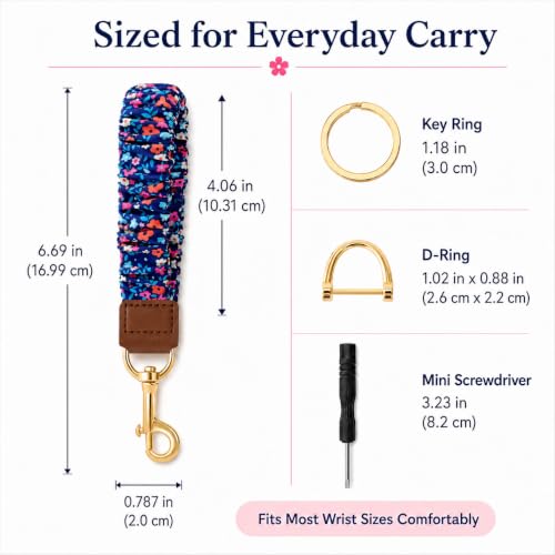 Image of Scrunchie Keychain Wristlet, Cute Key Chain Wrist Bracelet Lanyard Strap | stretchy scrunchie wristlet for keys, soft pill-resistant key chain bracelet for women, men, car keys, shopping, gym, travel
