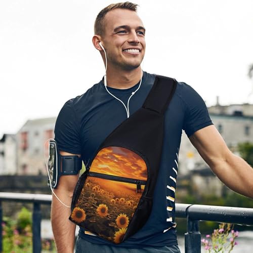 Mochila tipo sling ligera para senderismo y viajes miniatura 3
