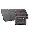 Jackery Solar Generator 1000 v2 with 2X SolarSaga 100W,1070Wh Portable Power Station LiFePO4 Battery,1500W AC/100W USB-C Output,1Hr Fast Charge for Outdoor,Off-Grid Living,RV,Emergency
