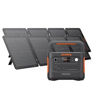 Jackery Solar Generator 1000 v2 with 2X SolarSaga 100W,1070Wh Portable Power Station LiFePO4 Battery,1500W AC/100W USB-C Output,1Hr Fast Charge for Outdoor,Off-Grid Living,RV,Emergency