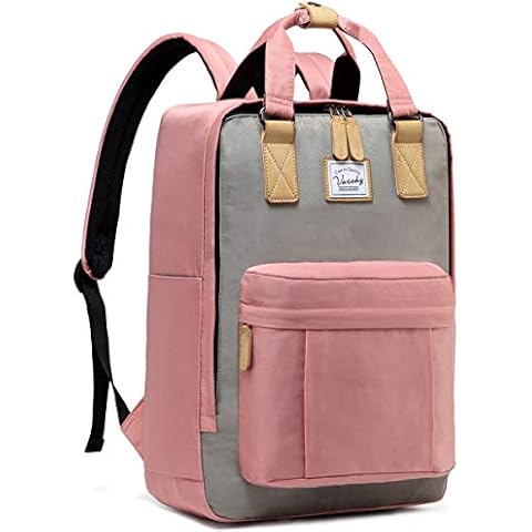 VASCHY Mochila Vintage Portátil para Universidad Rosado Cover