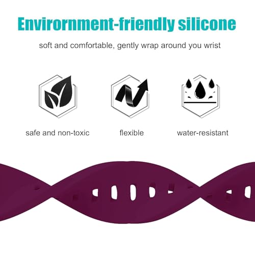 Image of ACM Watch Strap Silicone Belt 20mm compatible with Boat Wave Neo Smartwatch Casual Classic Band Purple