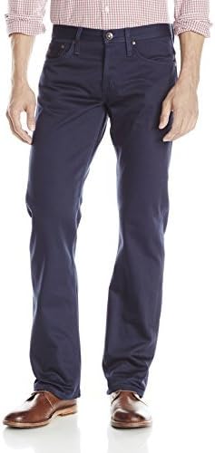 The Unbranded Brand Men's UB308 Straight-Leg Navy Selvedge Chino Pant
