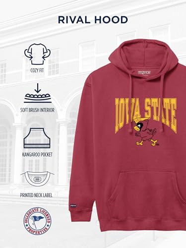 Image of JanSport NCAA Officially Licensed Rival Hoodie, Long Sleeve Unisex Sweatshirt, Cotton-Polyester Blend, Double-Layered Hood