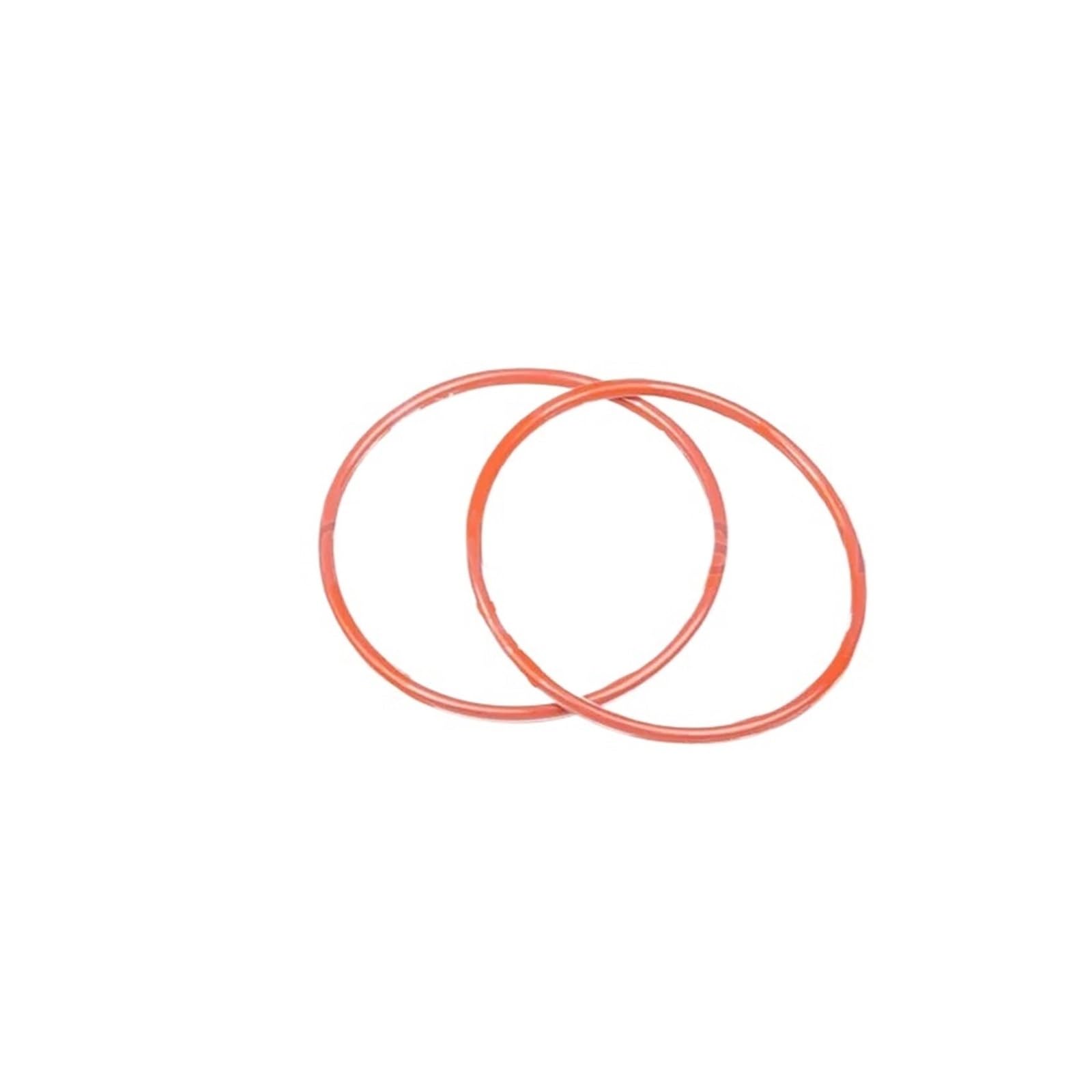 LEOTNNDQ 240 * 5 FEP Encapsulated O Rings Red Silicon Rubber Core Clear Jacket 5 Peices A Lot