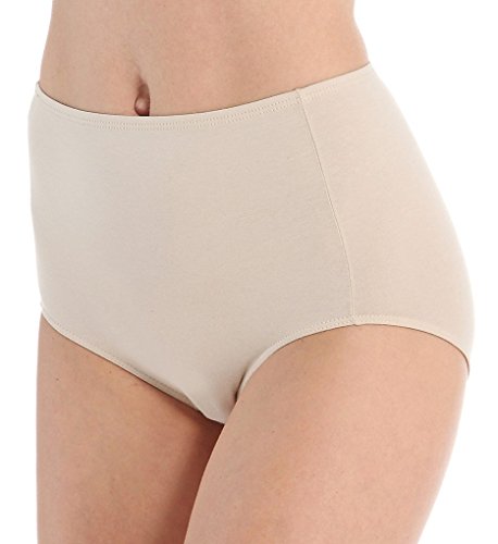 Elita Women's The Essentials Cotton Classic Full Brief Panty 4027 XL Classic Beige