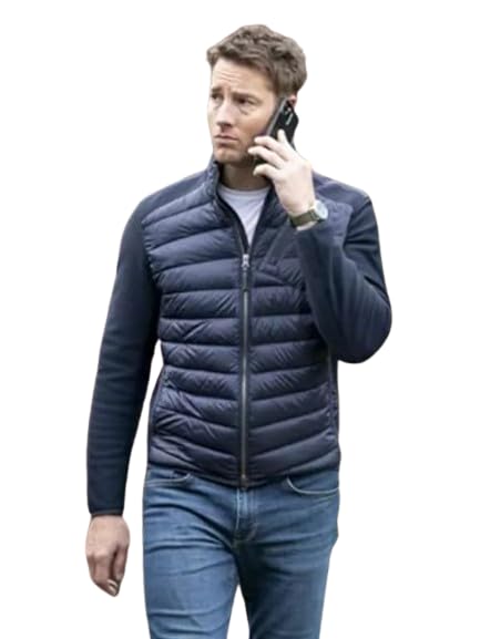 Men's Tracker Black Puffer Jacket | Stand-Up Collar Jacket for Men's3