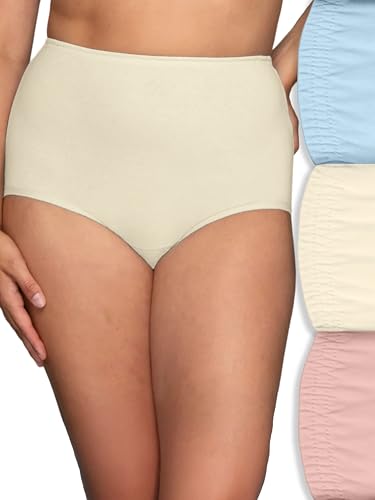 Image of Vanity Fair Women's High Waisted Underwear, Full Coverage Ladies Panties, Perfectly Yours Briefs