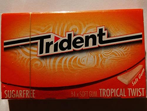 Image of Trident Tropical Twist Sugarfree Soft Gum 27g (Pack of 2)