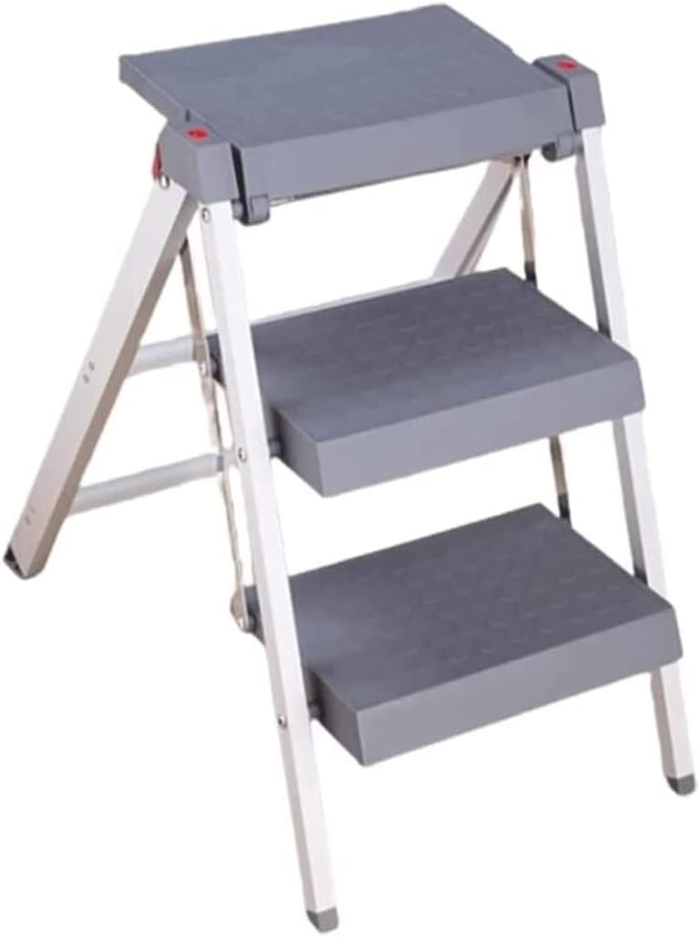 Step Ladder Lightweight Ladders, Folding Ladder for Indoor and Outdoor Work Step Ladders 330lb Folding Ladder Telescopic Ladder(Size:2-step ladder)