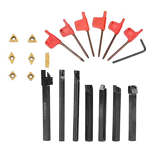 Set completo de herramientas para torno de 7 herramientas mini miniatura 6
