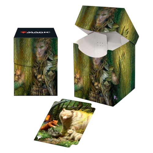 Ultra Pro - MTG Murders at Karlov Manor 100+ Deck Box Kaust, Eyes of the Glade for Magic: The Gathering - Sleeved MTG cards, Sized to Fit Standard Size Cards