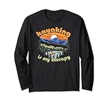 Photo Gallery kayaking is my therapy retro kayak mountain paddling maglia a manica Photo Gallery kayaking is my therapy retro kayak mountain paddling maglia a manica