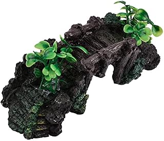 WANDIC Fairy Garden Bridge, 1 Piece Miniature Resin Craft Bridge Landscape Ornament DIY Dollhouse Garden Decor Home Decoration