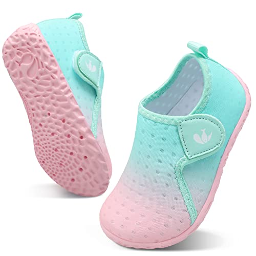 Image of FEETCITY Boys Girls Water Shoes Kids Aqua Socks Quick Dry Barefoot for Beach Swimming Pool