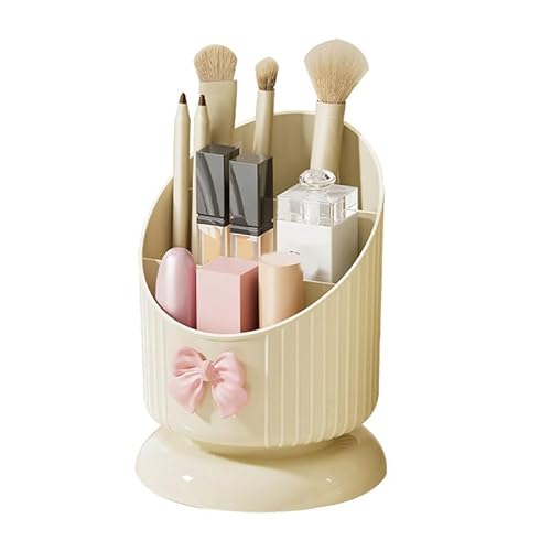 Ldafava Seau de rangement pour cosmétiques, grande capacité, compartimenté en plastique, organisateur de maquillage pour rouge à lèvres, fard à paupières, comptoir, vanité, chambre à