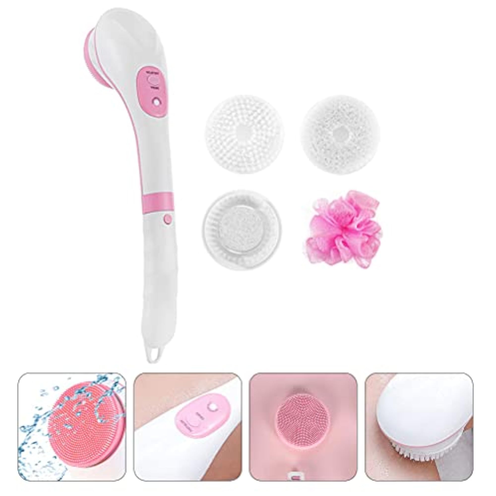 Electric Bathing Cleaning Instrument with Long Handle