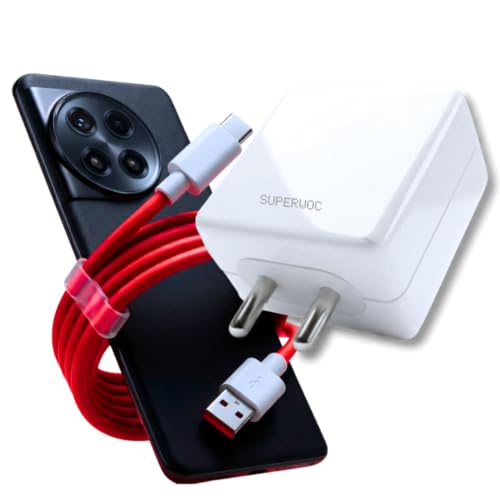 Image of HANYCONY 80W SuperVOOC Fast Charger Compatible for OnePlus 13, 13R, 13S,12R, 11R, 10 Pro, 10R, Nord 4, Nord CE4, Nord CE4 Lite, Nord CE3, Nord 3, Nord 2T | Safe & Stable | Original Charging Speed |