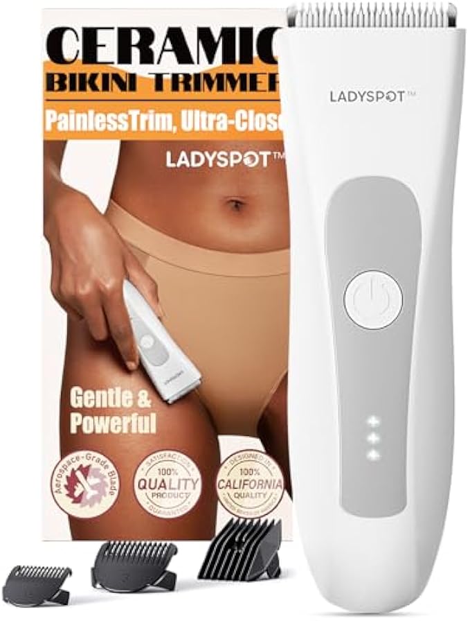 LADYSPOT™ Pubic Bikini Hair Trimmer Women -(Rose Red) Womens Shaving and Grooming Sets, Mens Shaving and Grooming Sets