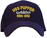 Spiffy Custom Gifts USS Puffer SSN-652 Baseball Cap Navy