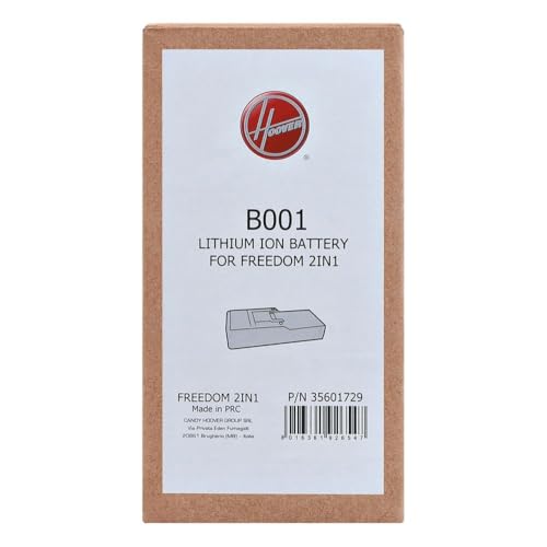 Hoover Lithium Vacuum Cleaner Battery, Rechargeable, 22.2 V, Black, Original Battery, Compatible With Hoover Freedom 2in1 Rechargeable and Freedom Handy Vacuum Cleaner