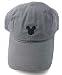 Monogram Disney Adult Mickey Mouse Silhouette Grey Baseball Cap Hat Small