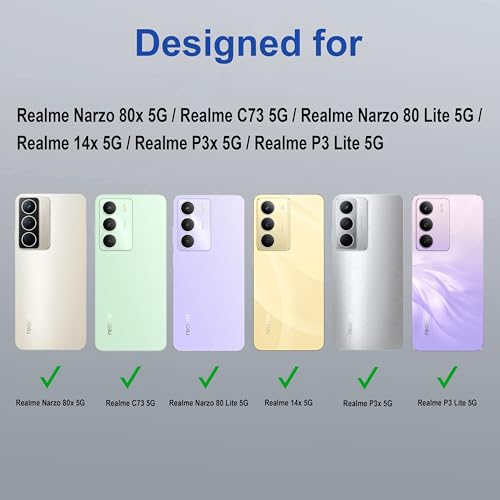Image of Zapcase Back Case Cover for Realme Narzo 80x 5G | Compatible for Realme Narzo 80x 5G Back Cover | Scratch-Resistant Back Cover | Clear
